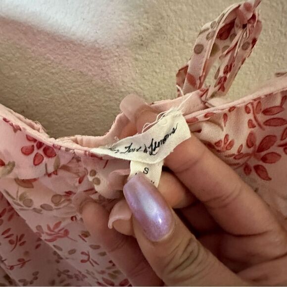 NWOT For Love & Lemons Aurora Floral Cold Shoulder Mini Dress Small - Picture 9 of 10